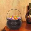 Large Trick-or-Treat Jar Candy Jar Black Halloween Candy Jar New Wizard Witch Cauldron Props