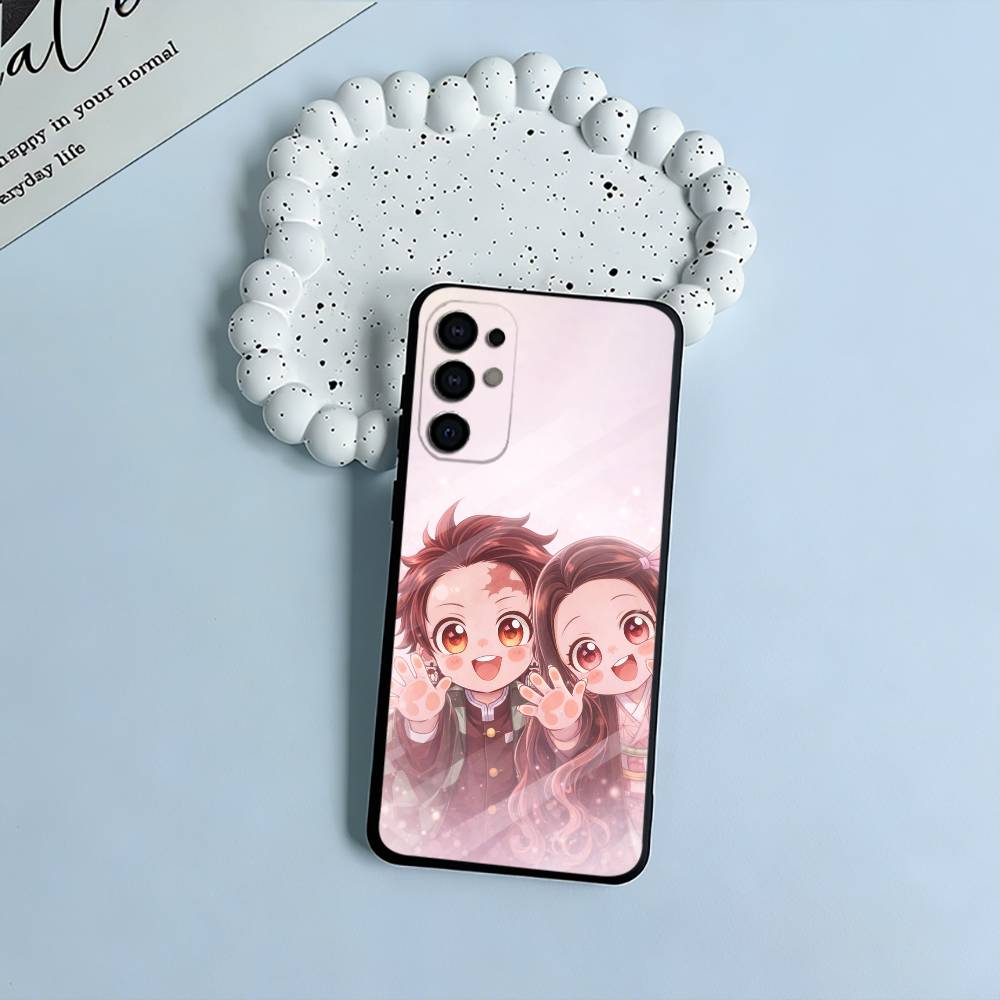 

D-Demon- SlayerT-Tanjiro & N-Nezuko Soft Silicone Case for Samsung S25, S24, S21, S22, S23, S30, Ultra, S20, Plus, FE,Lite-Black Samsung S25ULTRA