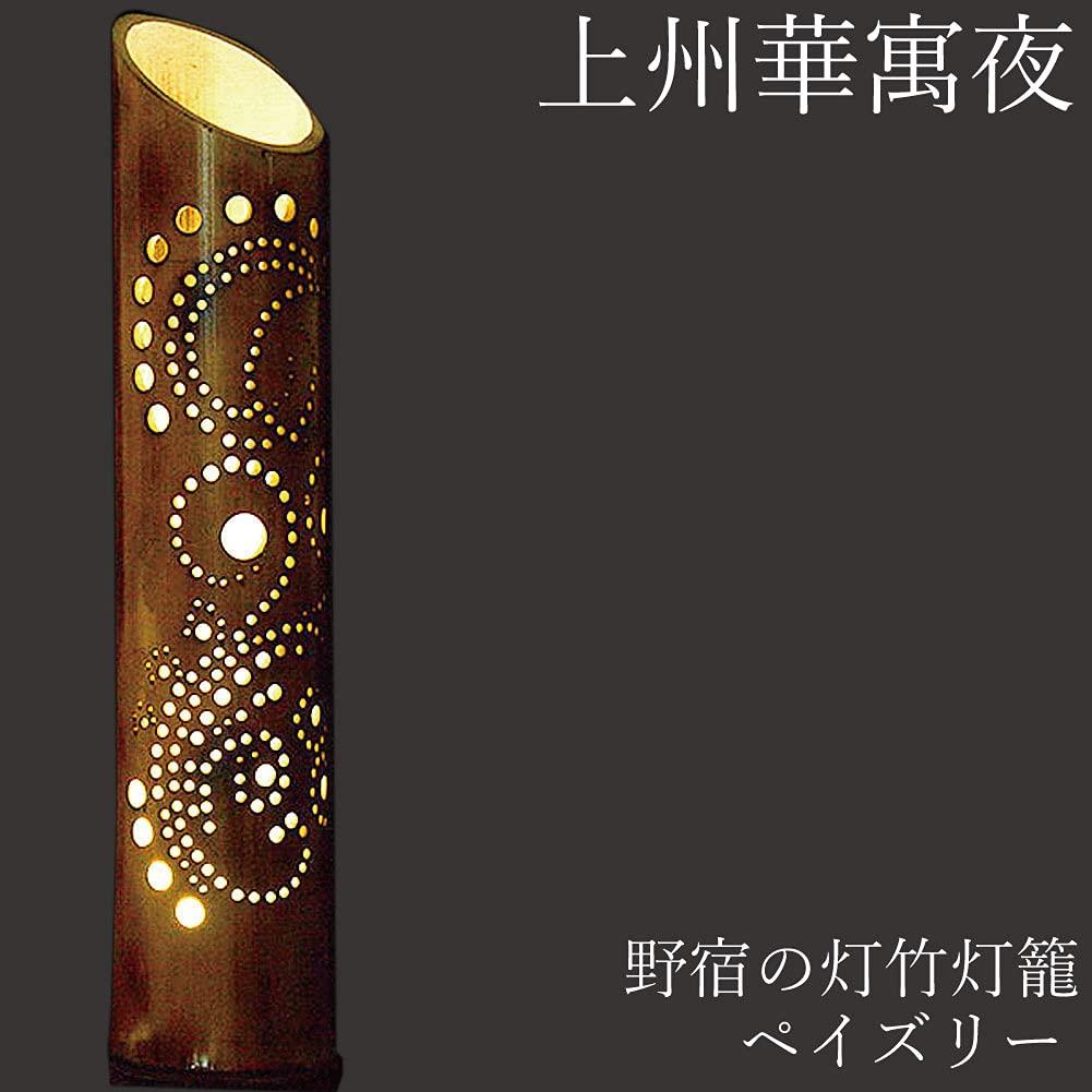 Paisley Joshu Kaguya Bambuslaterne, Bambuslicht für Camping, Warmweiße LED-Streifenleuchte mit USB-Anschluss und Netzteil, cpt-t00260-OS