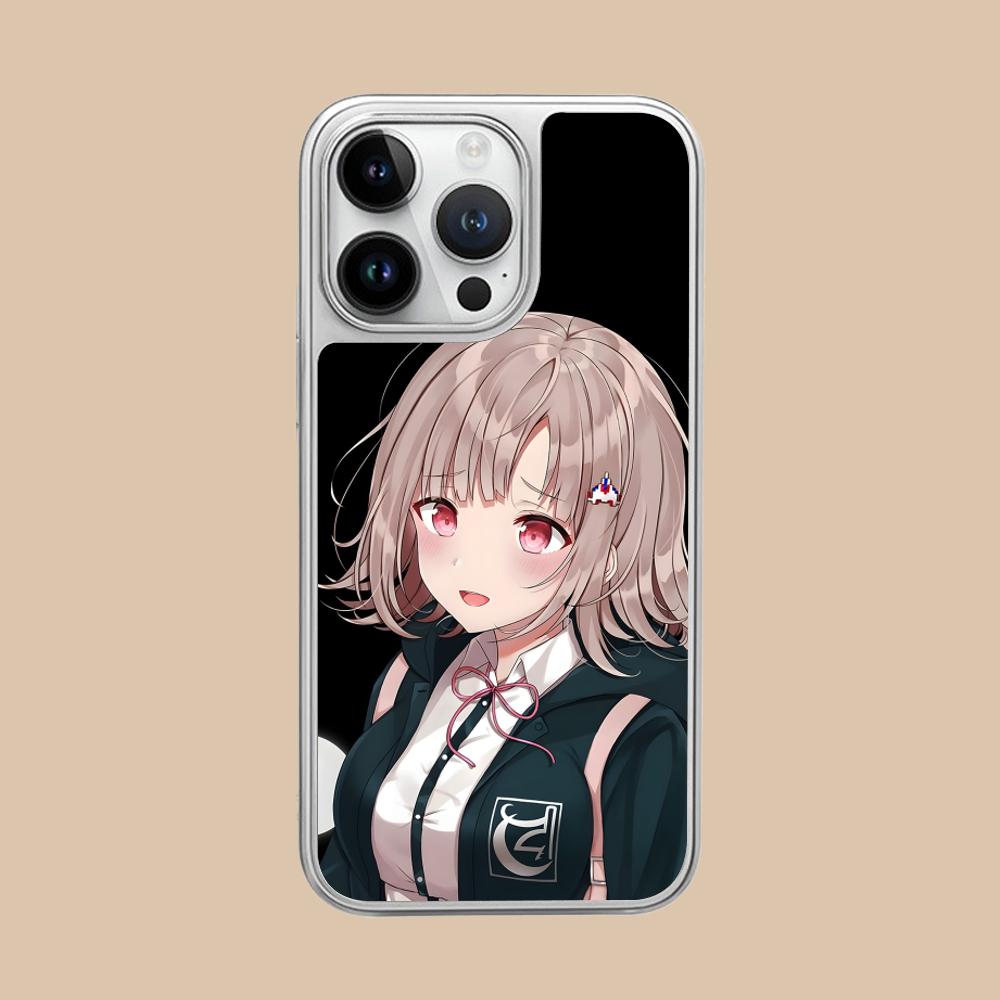 Danganronpa Chiaki Nanami Phone Case for iPhone 17 16 15 14 13 12 11 Air Pro Max Plus Electroplated Silver Cover