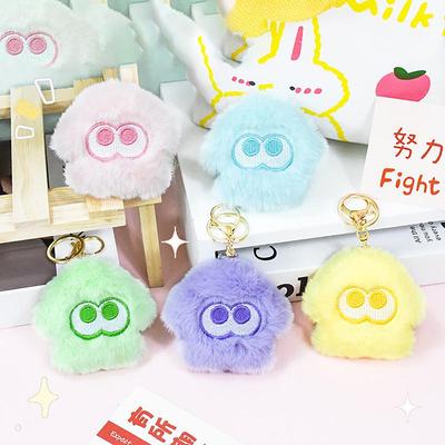 Splatoon Inkling Pelúcia Chaveiro Anime Laranja Vermelho Inkling Kawaii Animal Mochila Pingente Macio Pelúcia Desenho Animado Boneca Brinquedo Presente Para Criança