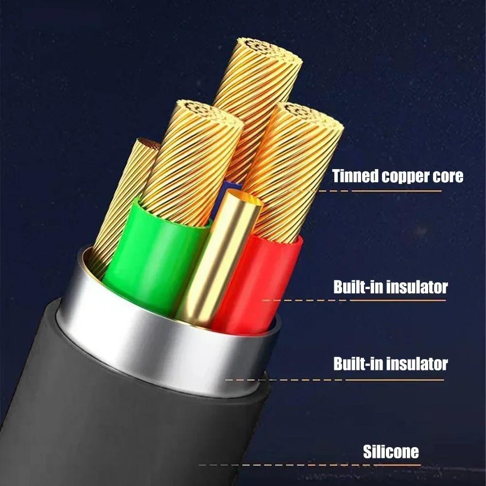 Micro USB Cable Android Phone Charger Silicone Charging Cord for Samsung Galaxy S7 S6 Edge S5 Note 5 4 PS4 Camera MP3 Charge