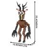 MOOXI Horror Spiel Serie 157 Stück MOC Steine Tier Hirsch Actionfiguren Modell Erwachsener Bausteine Kinderspielzeug für Kinder MOC1649