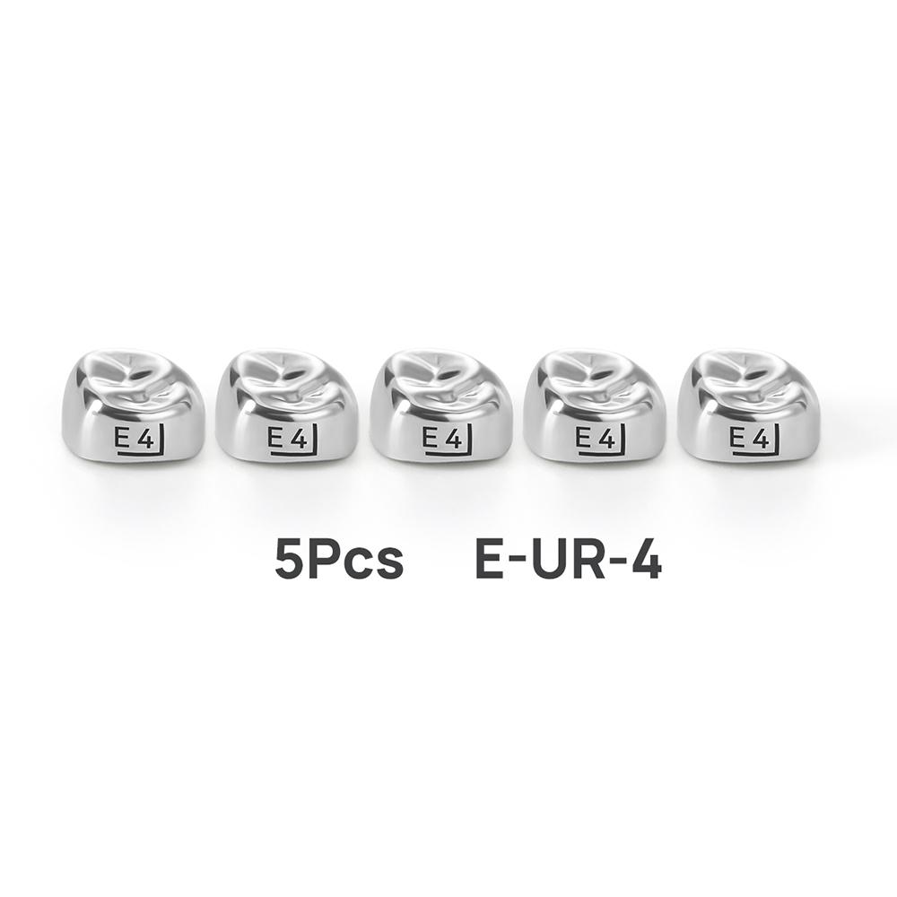 5Pcs Dental Crowns Preformed Metal Crown Stainless Steel Temporary Crowns Dentistry Orthodontic Material Therapy Tools