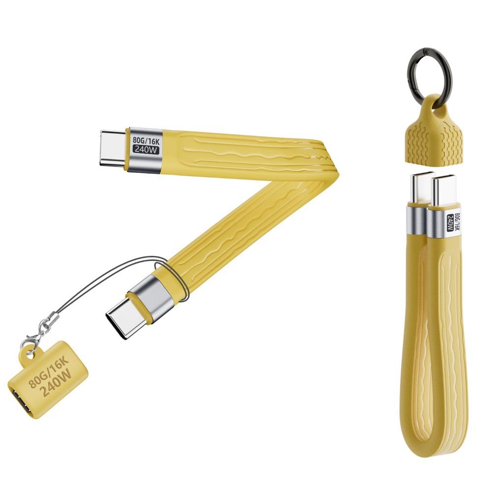 80Gbps USB4.0 Type-C Cable PD 240W Short Charging Cord E-marker Chip Male to Male/Female Extension Converter