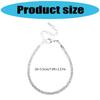 Sturdy Steel Wire White Crystal Jewelry Bracelet Secure Lock Design Steel Mesh Wrist Jewelry For Outdoor Activities