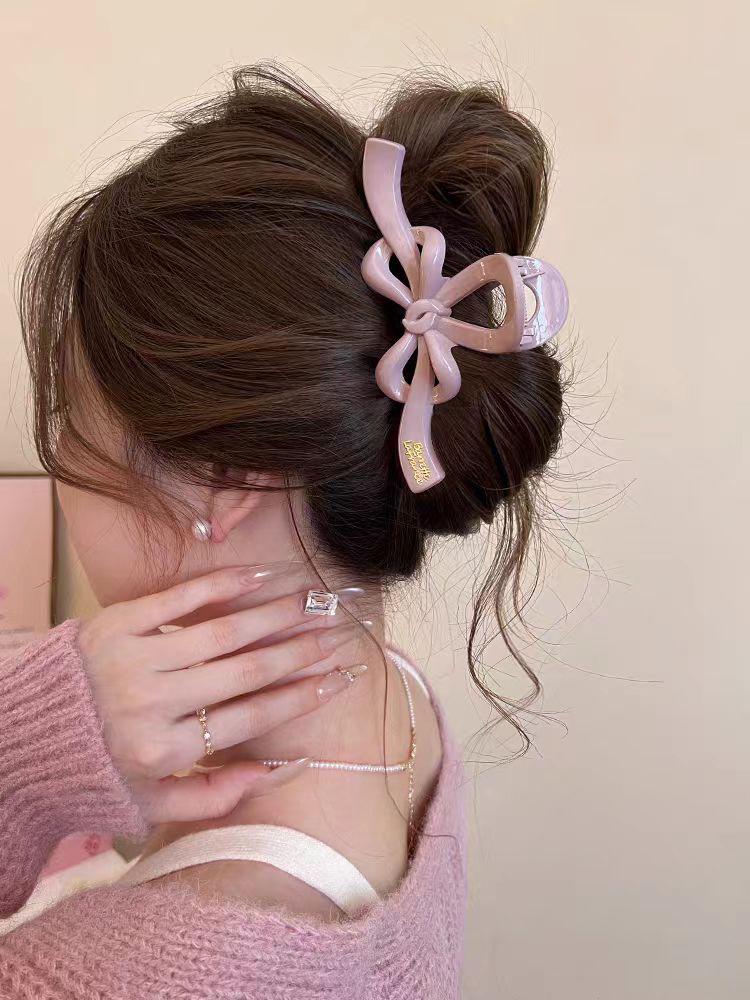Korean Retro Large Claw Clip for Thick Hair - High-End Updo Hair Claw Clip 2025