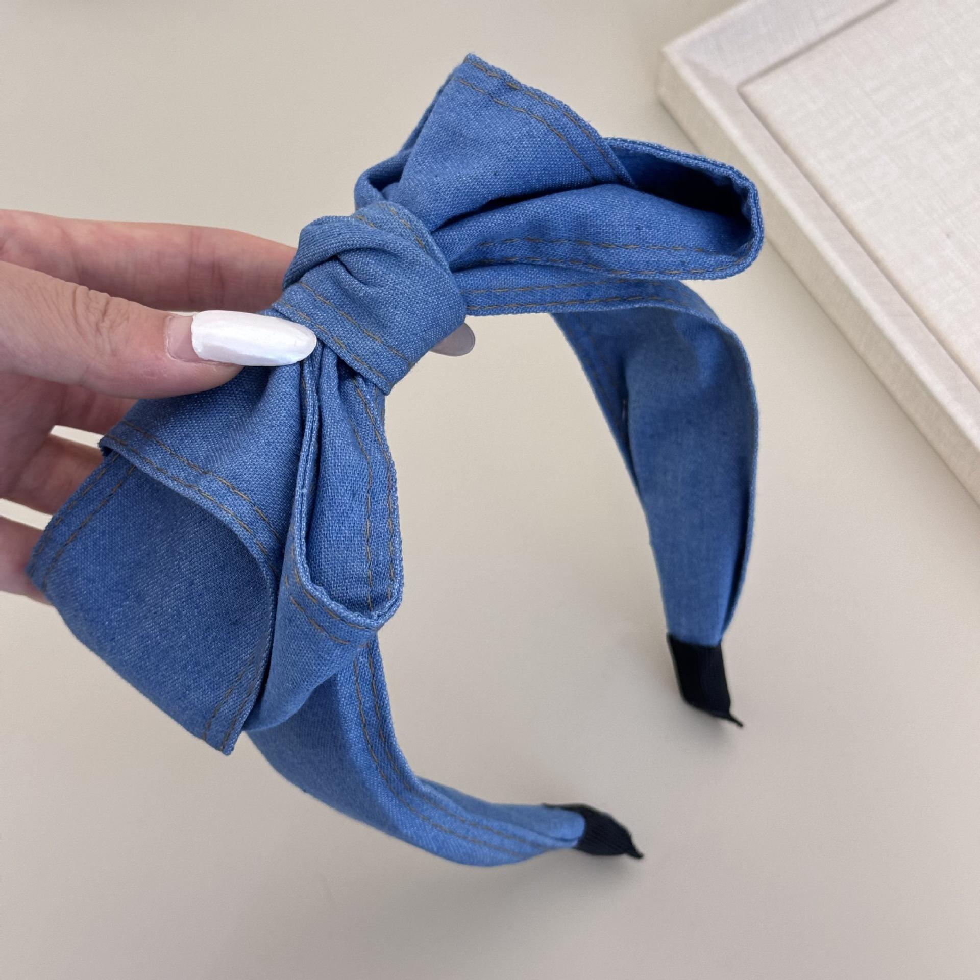 

Большой бант повязка на голову корейские аксессуары для волос для женщин группа девушек резинки для волос популярные новые в Подарок Йога k-pop милые ведущие модные k-pop