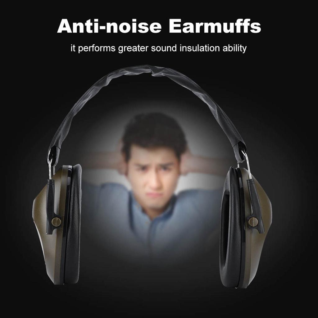 Earmuffs Antinoise Sports Hunting Hearing Active Earmuffs (Black)
