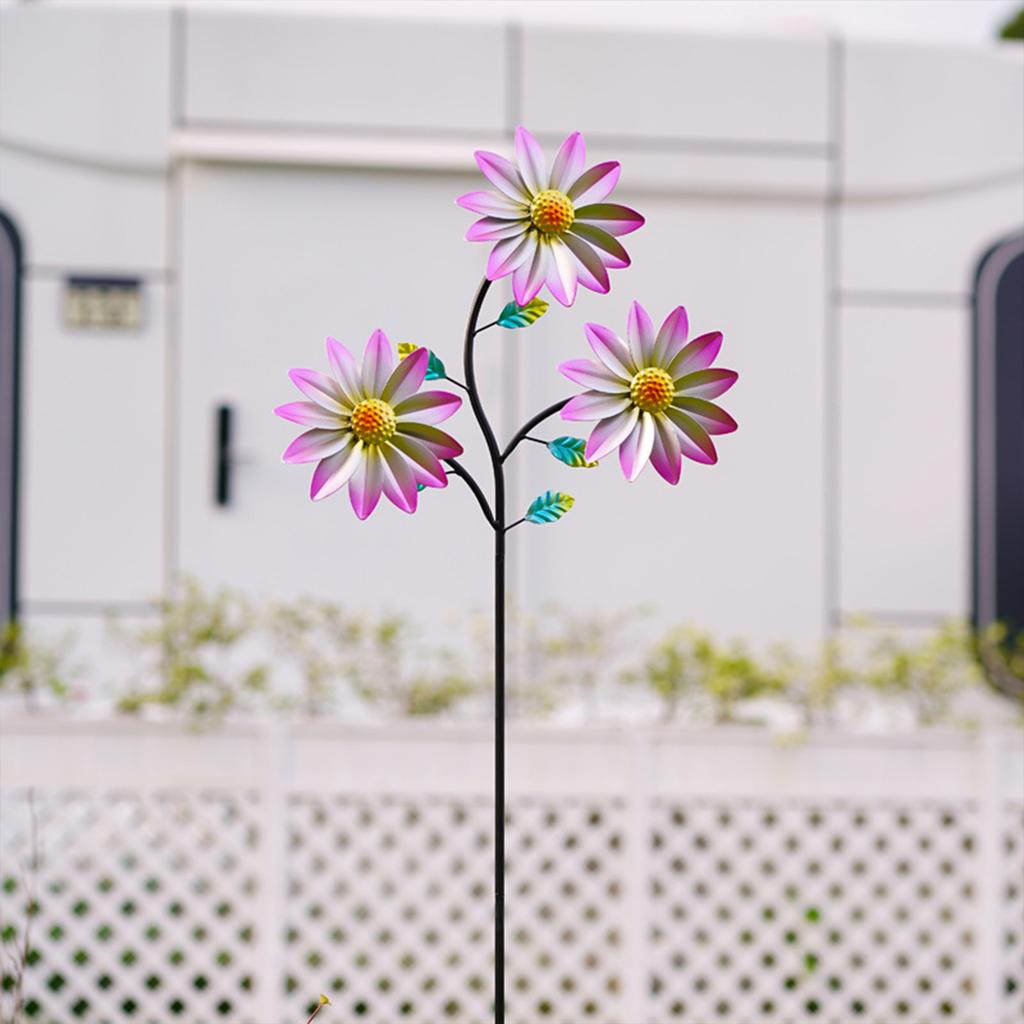 Metal Garden Stakes, Windmill Decorative Garden Stakes, Colorful Metal Flowers, Decorations, Suitable For Indoor And Outdoor Use