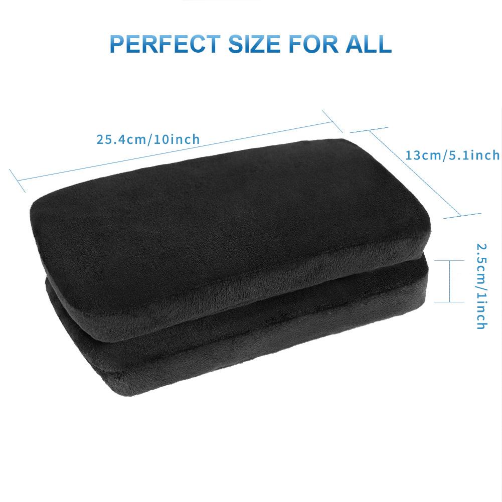 1 Pair Ergonomic Memory Foam Office Chair Armrest Pads Comfortable Gaming Chair Elbow Forearm Decompression Cushions