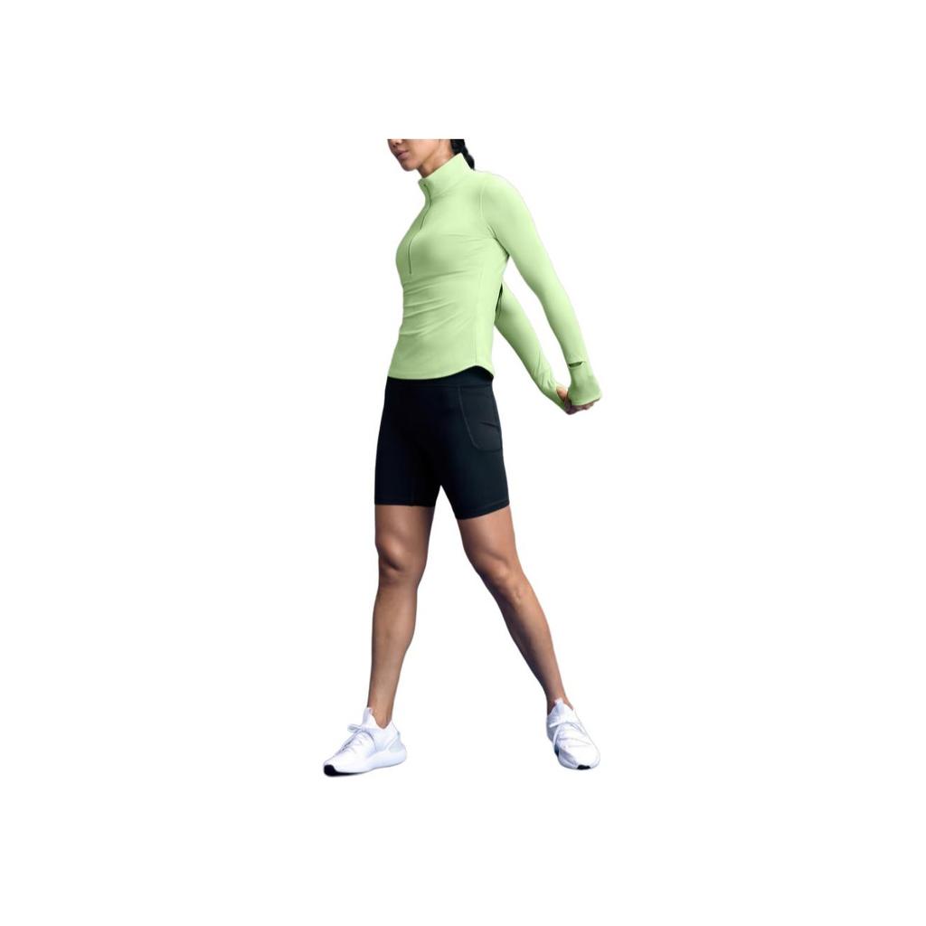 Under Armour Maglia da Fitness a Manica Lunga con Collo Alto e Asciugatura Rapida, Colore Unito, da Donna, Verde 1379349-383