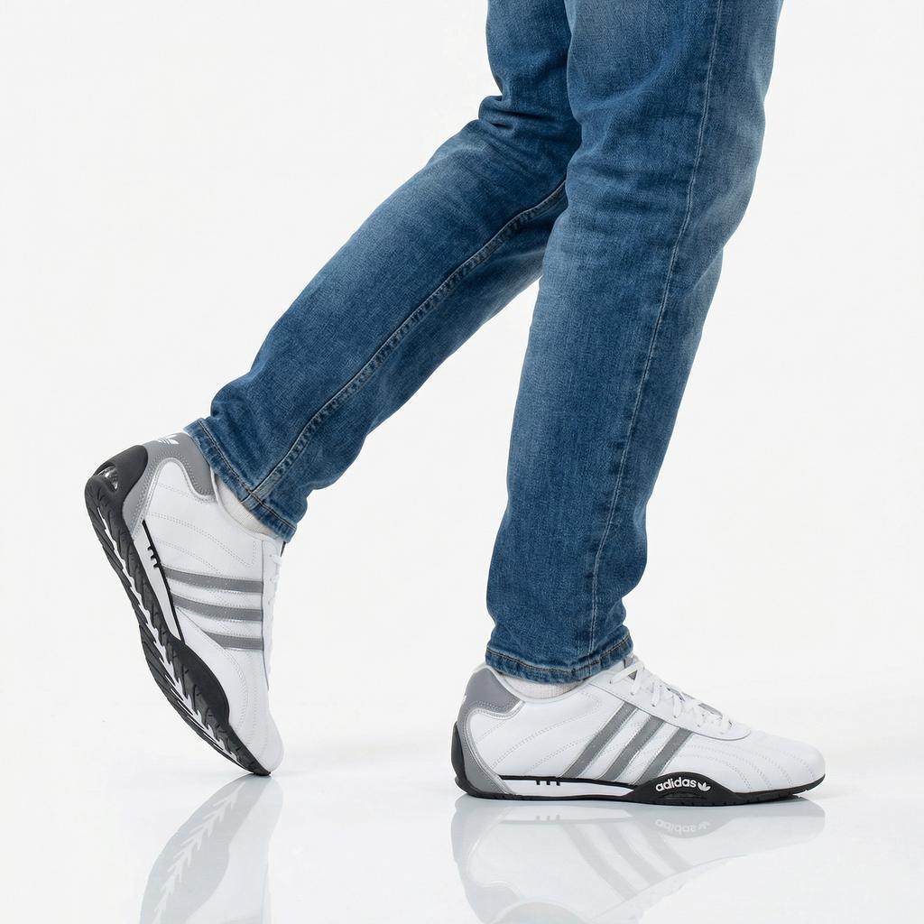 adidas Originals Adi Racer Lo - Herren Sneakers Schuhe Leder Weiß JQ5721 ORIGINAL