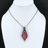 Rhodonite Pendant Copper Wire Wrapped Pendant Gemstone Copper Jewelry Handmade Pendant Healing Stone Pendant Gift For Her Wire Wrap Jewelry