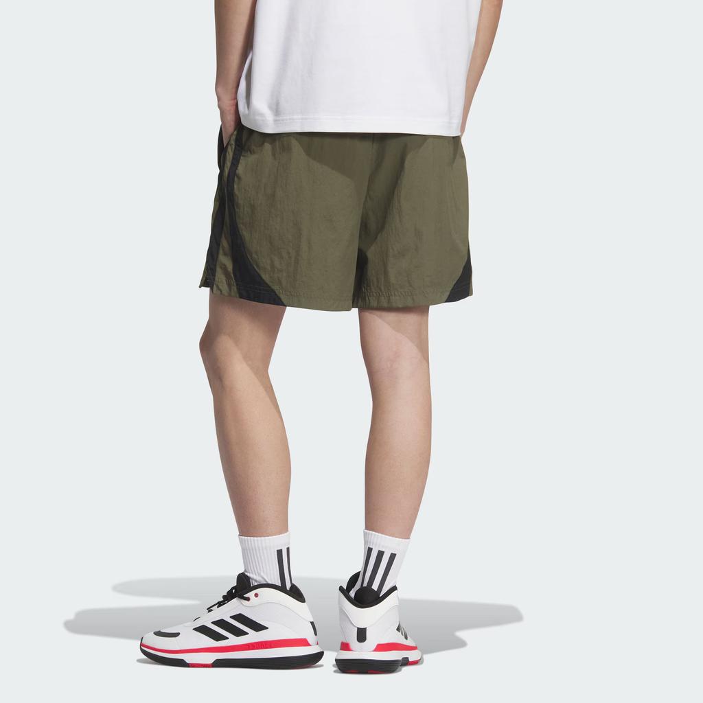 Adidas Basketball Ss25 The 2025 Collection Chapter 03 Fashion Versatile Loose Woven Sports Shorts Unisex Shorts KE5909