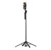 Telescopic Aluminum Selfie Stick with 1.75m Tripod & Phone Holder - Black (WH181-Y1S)