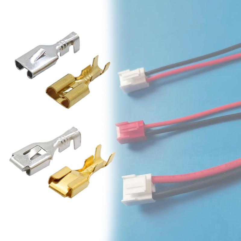 Electronics Copper Tinned Spade Terminal Connectors Applications Automotive