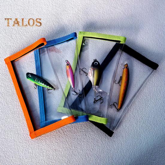 Fishing Lure Wrap Clear PVC Fishing Rod Hook Cover Fastener Tape Fishing Bait Holder Protector Storage Pouch Fishing Accessories
