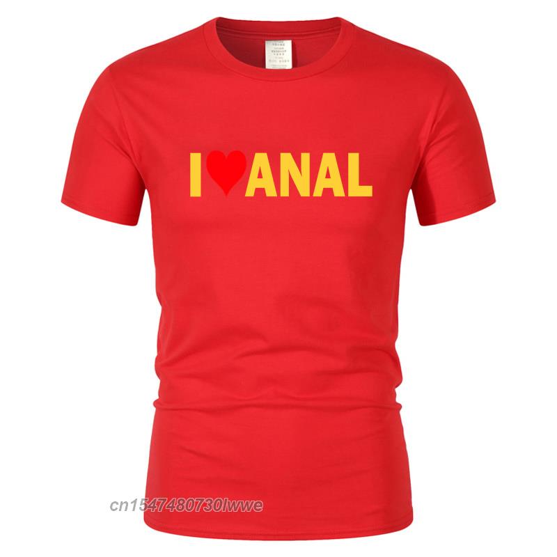 Streetwear Tempo Libero Harajuku Maglietta Top Alfabeto Interesse I Love Anal Maglietta Unisex Fresca Maglietta Battito Cardiaco Maglietta Oversize