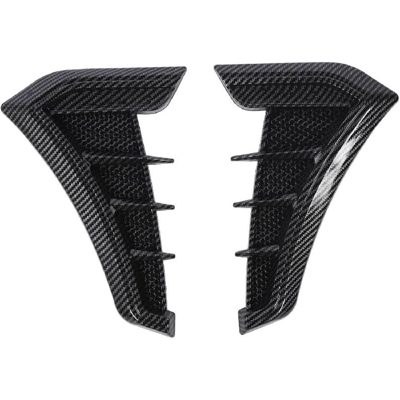 Side Vent Trim 1 Pair Side Vent Trim Sporty Look Enhanced Performance Side Mudguard Air Wing Vent Trim Sticker for 1 Series E90 E91 (Carbon Fiber