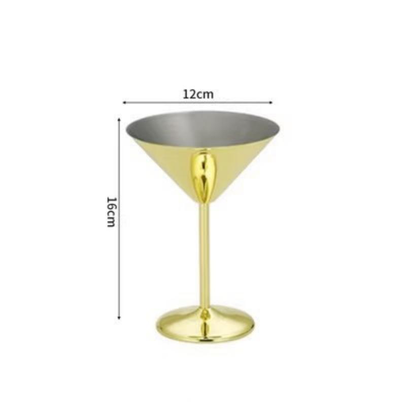 Stainless Steel Champagne Glases Electroplating Agave Cup Liquor Cocktail Goblet Juice Tumbler Party Restaurant Drinkware Cup