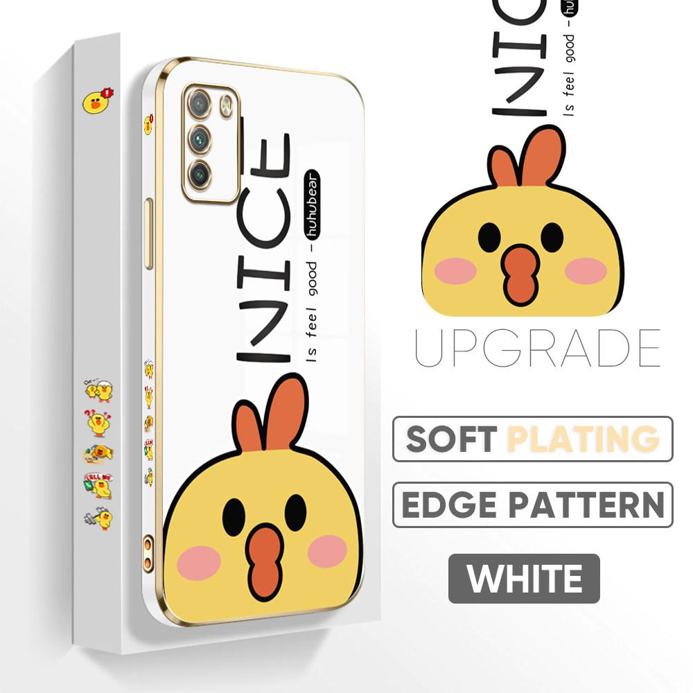 Kolorowe wzory nadruków Kwadratowy wzór krawędzi Obudowa Platerowana obudowa telefonu Luksusowe poszycie Miękkie etui na telefon do Huawei Honor Xiaomi Redmi