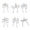 Elegant Bowknot Keychain Pendant Bag Decoration Bag Accessory Bead Bag Pendant Key Ornament Perfect for Daily Party Use