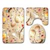 Shell Bathroom Floor Mat Toilet Three-Piece Set