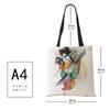 Painting Abstract Canvas Shoulder Bag Women Print Harajuku Casual Shopping Tote Bag Reusable Large Capacity Folding Handbag CLE