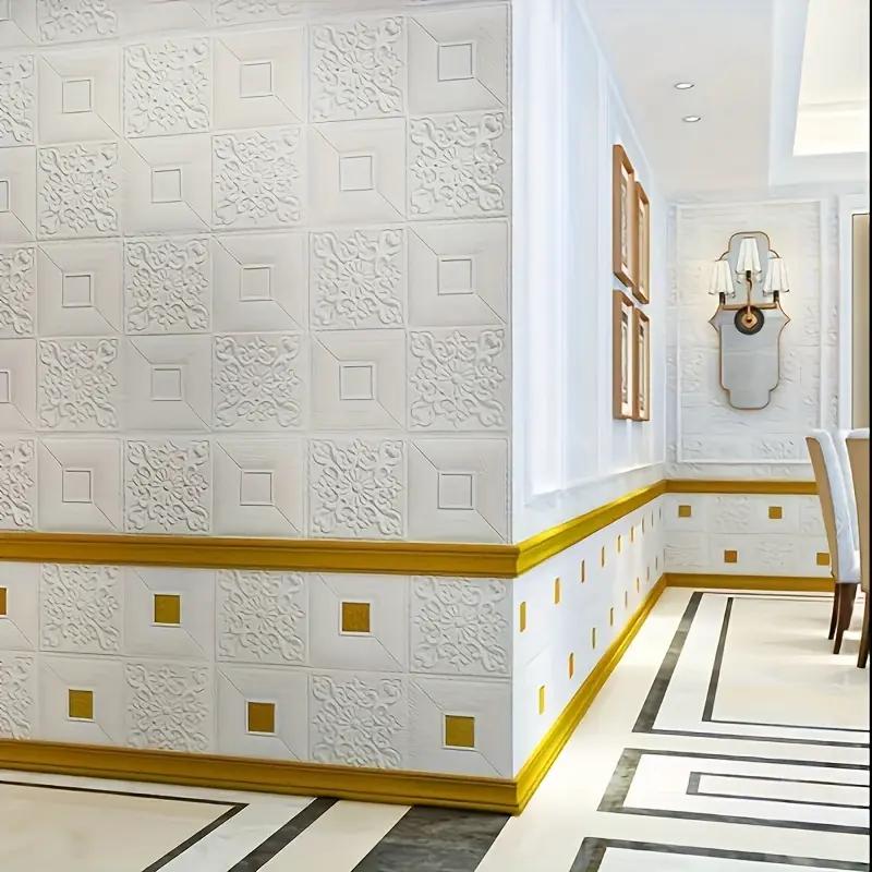 3D Decorative Waterproof And Moisture-Proof Brick Patterned Wall Panel Wallpaper For Living Room Bedroom Kitchen Background Wall Quality