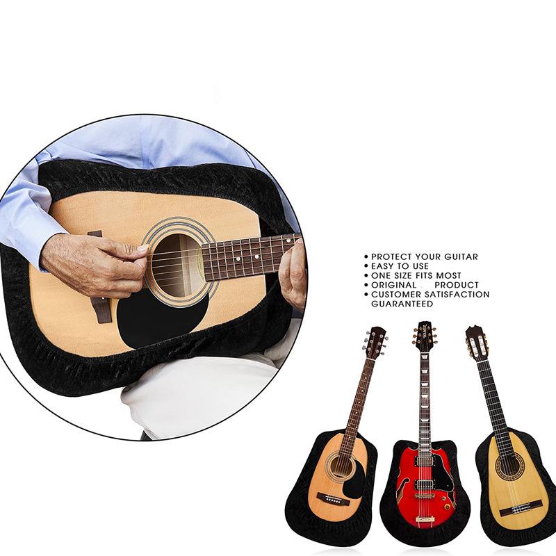 Black Dust Cover for 39, 40, 41-Inch Folk, Classical Guitars & Electric Bass