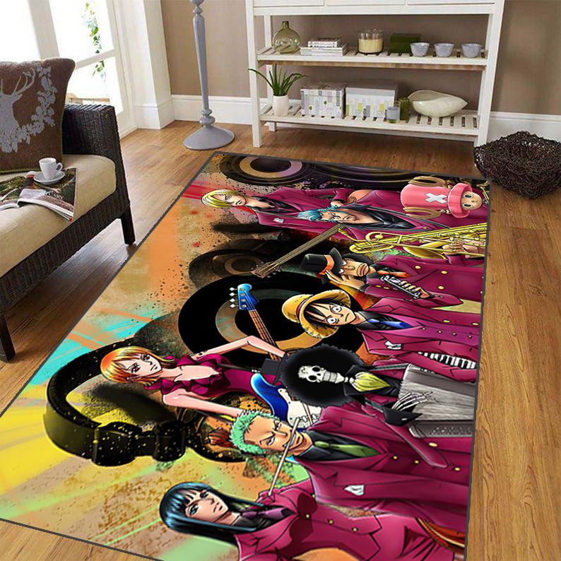 Japanese Anime Carpet for Living Room,Soft Flannel Rug for Bedroom ,Anti-Slip  BATHROOM Mat,  Baby Play Mat,large Aircraft Rug