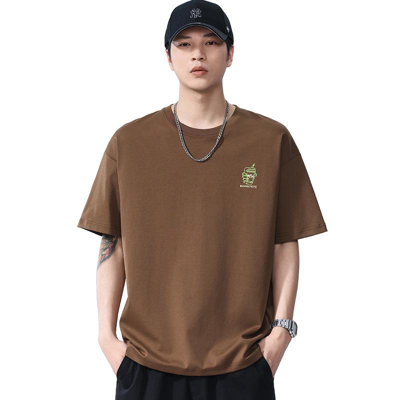 New Summer Men's Round Neck Short T-shirt Short Sleeve Thin Casual Youth Half-sleeved Shirt