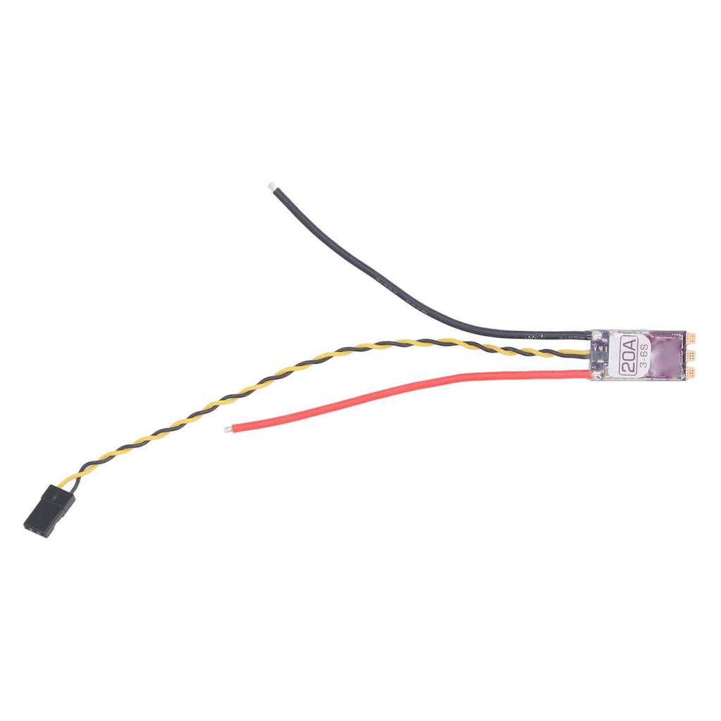 Electronic Speed Controller 3 to 6S 32 Bit Low Noise 20A Drone ESC Replacement Support 128K