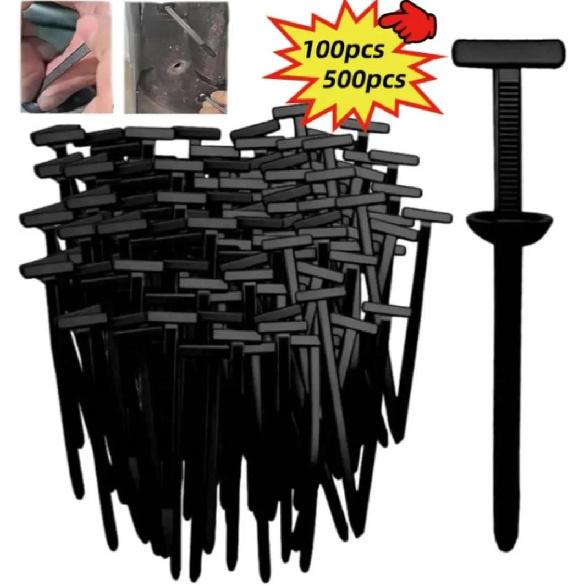 100Pcs-500Pcs Nylon Universal Cable Tie Buckle Car Fastener Clips Self-Locking Heavy Duty Nylon Zip Ties Cable Tie Retainer