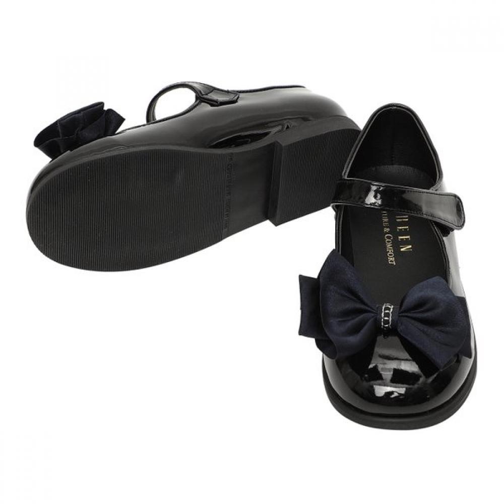 The Coffee Bean   Tea Leaf Black Enamel Ribbon Shoes Ba12af01bk