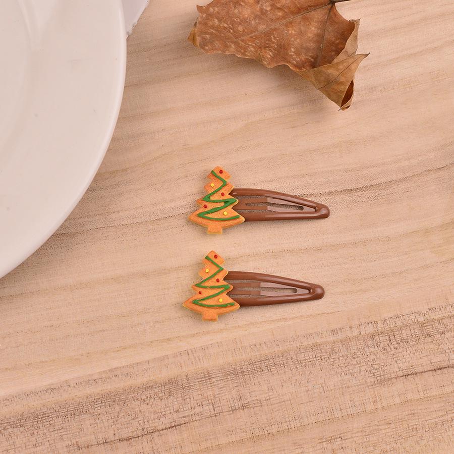 

Autumn/Winter Cute Christmas Cookie Snowman & Tree Hair Clip - Festive Holiday Hair Accessories for Women