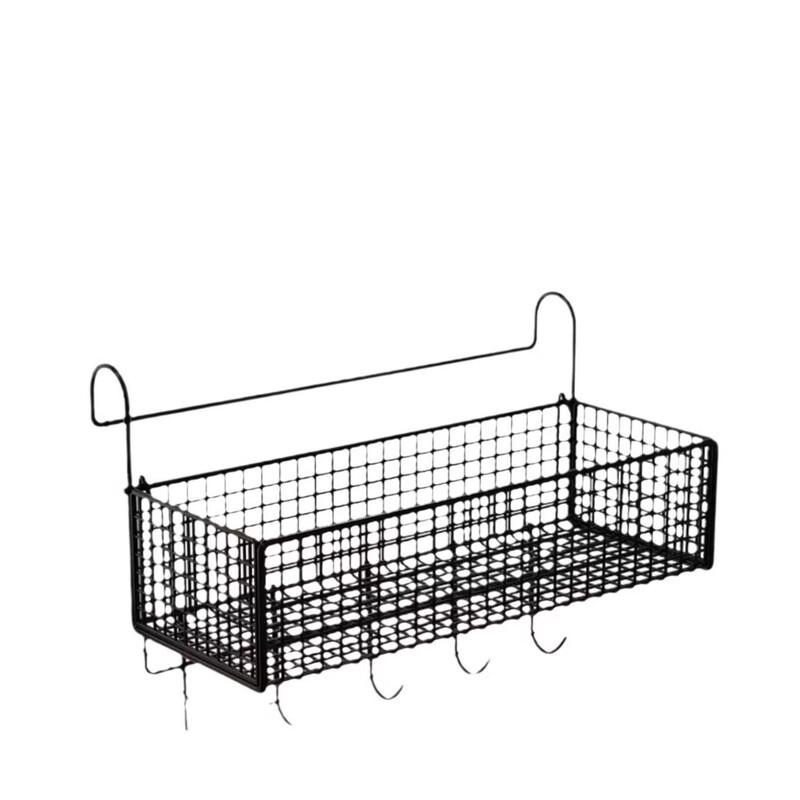 LISM Dormitory Bunk Bed Hanging Storage Shelf with Hooks