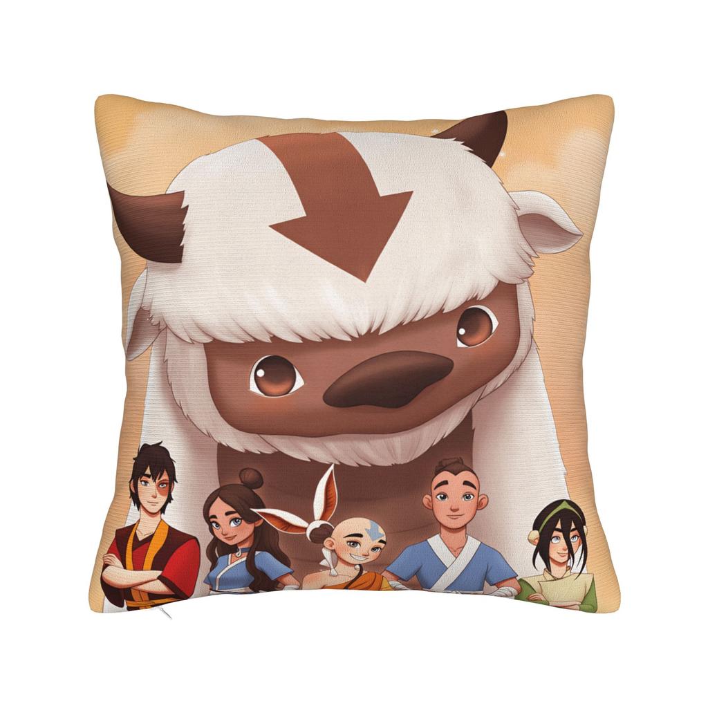 Atla Avatars The Last Airbender Kissenbezüge Vintage Kissenbezug Für Hochzeitsfeier Heimdekoration Quadratischer Kissenbezug
