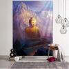 Religious Buddha Lotus tapestry wall hanging psychedelic wall art decoration Buddha statue sculpture living room home decoration