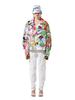 GREEDILOUS White Issue 02 White Graffiti Bucket Hat