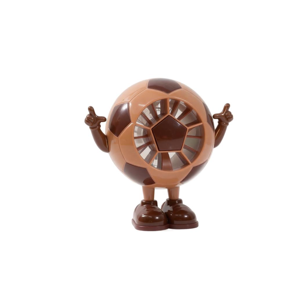 Portable Desktop Fan Adjustable Speed Small Quiet Fan Soccer Ball Shape USB Powered Mini Fan for Home Office Travel Use