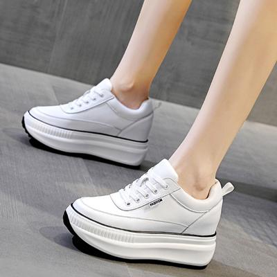 Buty na platformie Buty damskie na koturnie Gruba podeszwa Pojedyncze buty Podwyższone codzienne buty sportowe damskie