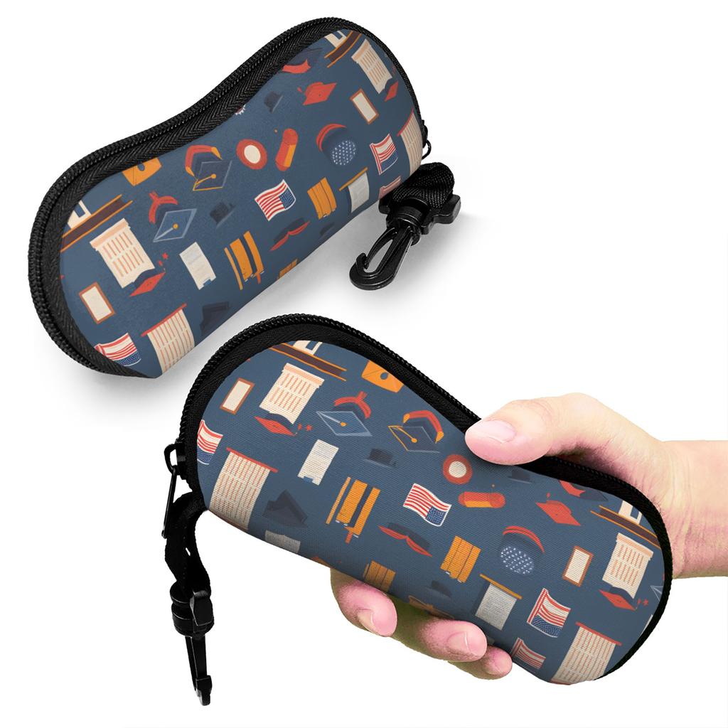 Graduation students school Graduate Glasses Case Girls Student Zipper Eyewear Storage Box Kawaii Glasses Box