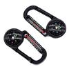 Portable Aluminum Alloy Carabiner with Compasses & Thermometer Camping Accessory