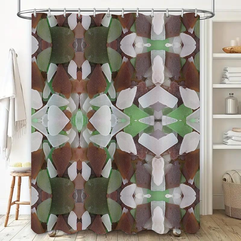 Kaleidoscope Pattern Shower Curtain for Bathroom Decoration Modern Home Decor