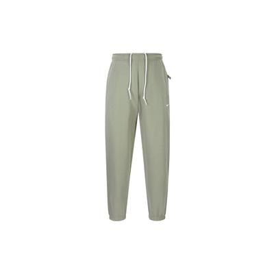 Solo Swoosh Loose Fit Lace-Up Knitted Comfortable Fleece Casual Pants Men Bottoms Light-Army-Green White DX1365-320