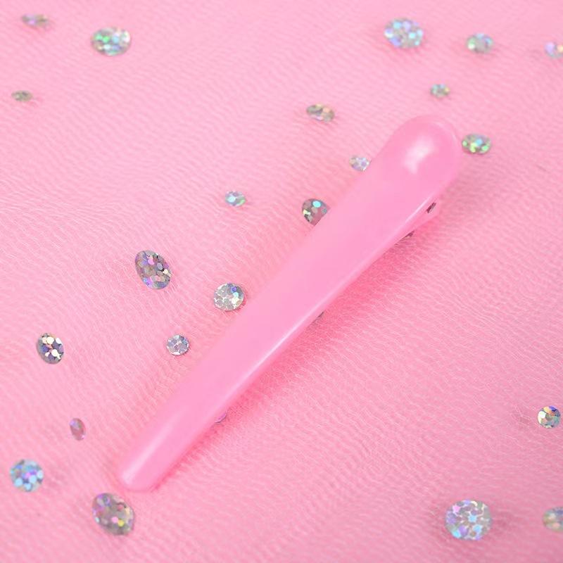10PCS Professional Hairdressing Salon Hairpins Black Plastic Single Prong DIY Alligator Hair Clip