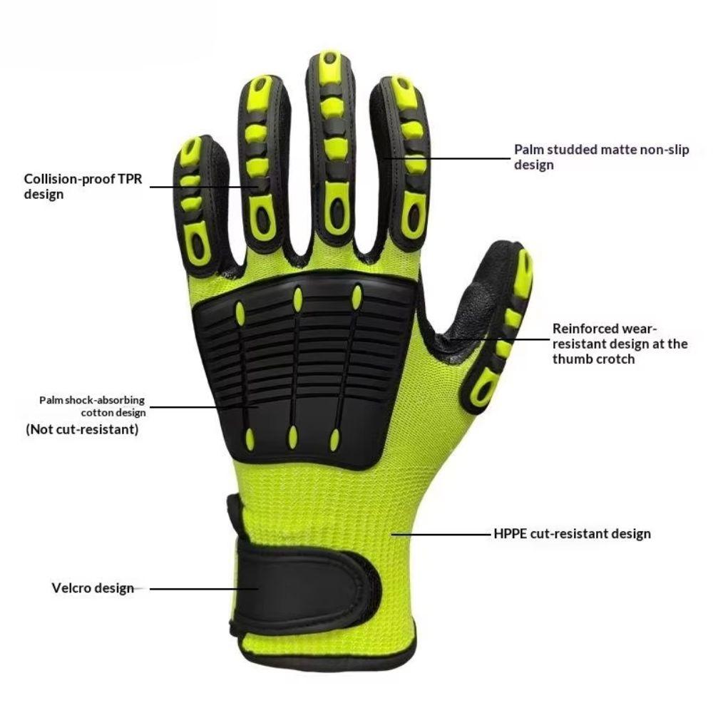 Anti Vibration Safety Work Gloves Anti Impact Protective Gloves Anti-cut Gloves Kitchen
