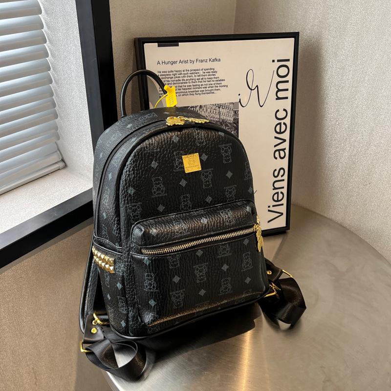 Κορεάτικη Ελαφριά Πολυτέλεια Ρετρό Σακίδιο Πλάτης: Σικ, Ευέλικτο & Ελαφρύ με Χαριτωμένο Σχέδιο Αρκούδας για Ταξίδια και Μετακινήσεις